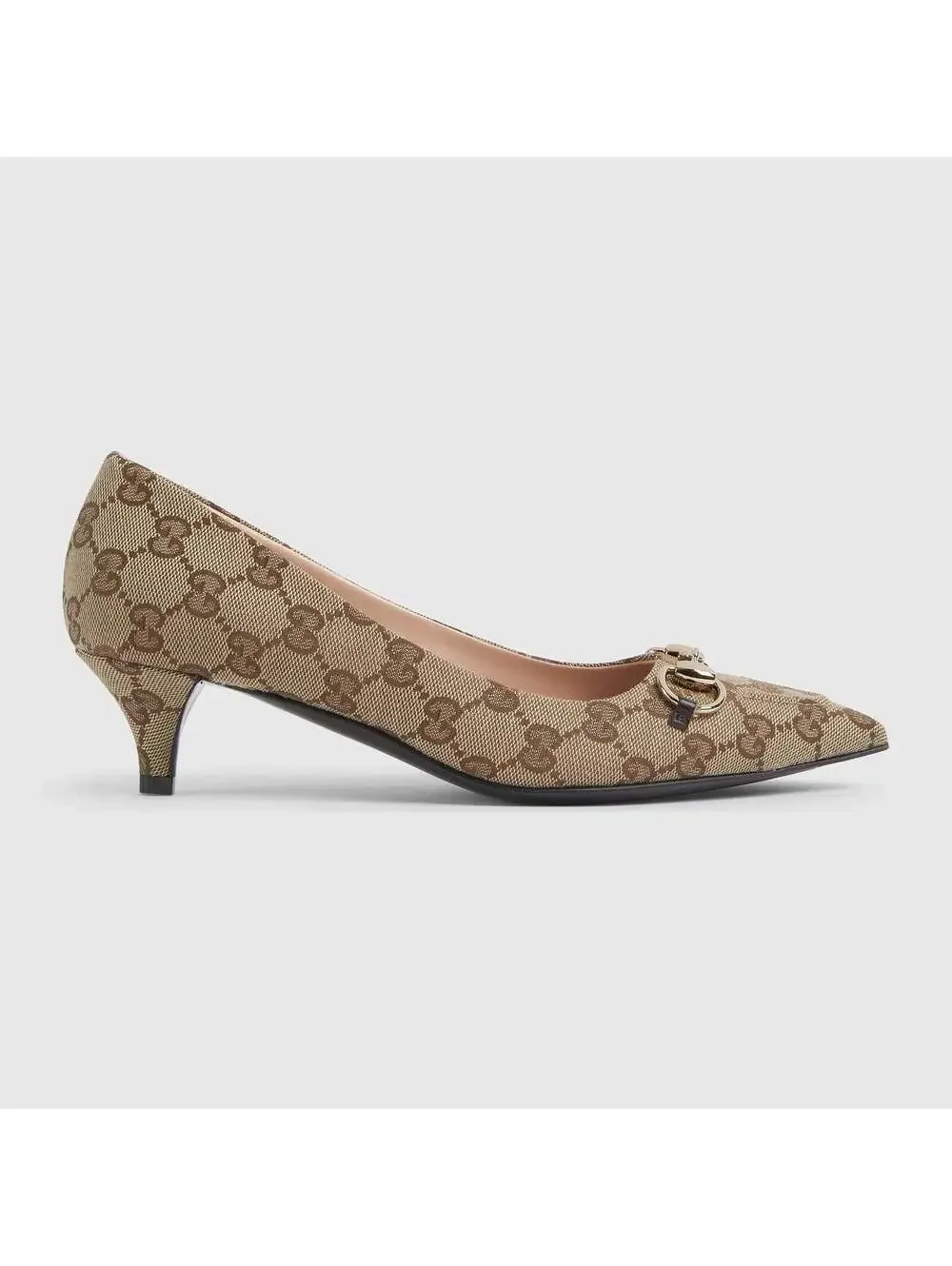 Gucci Horsebit Canvas Pumps(PLEASE REQUEST YOUR SIZE BEFORE PURCHASING)